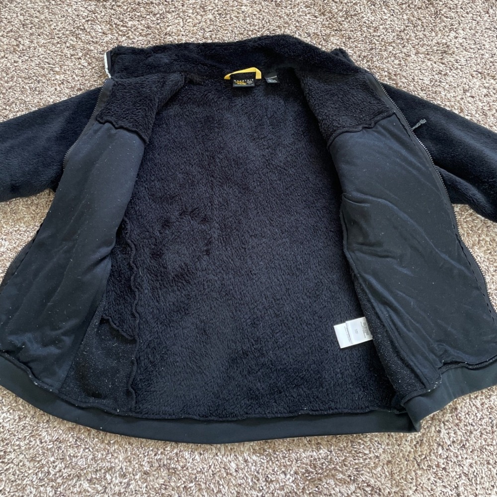 Mountain Hardwear Monkey Woman Fleece Jacket Black Full Zip Polartec Large - Picture 10 of 16